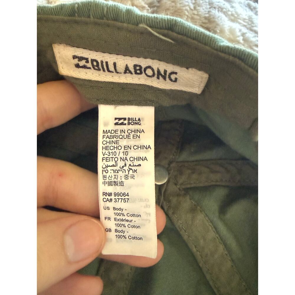 Billabong Dad Cap Cali Love Skater One Size Neutral Army Olive Green Surf - Picture 5 of 5